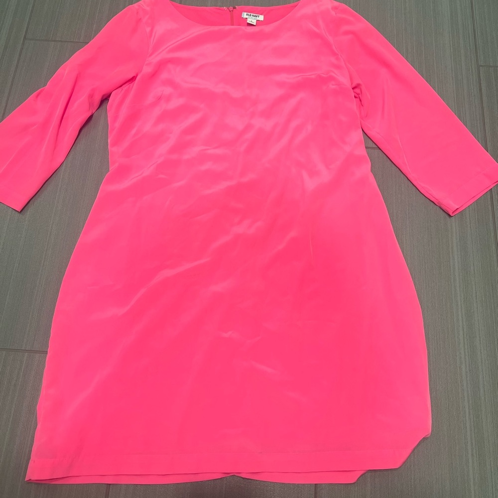 Neon pink dress